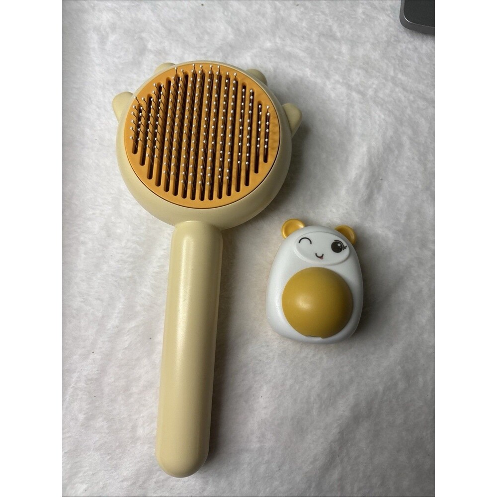 Dog Brush For Shedding Cat Grooming Comb Pet Hair Brush With Release Button